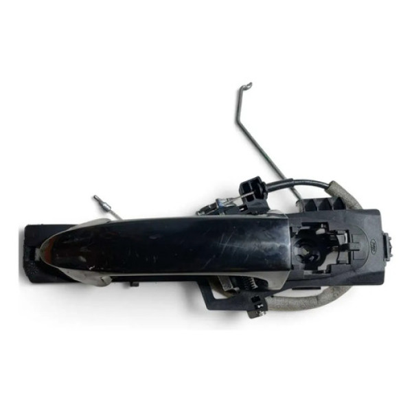 Macaneta Externa Dianteira Esquerda Ford Ka 2014-2021 Preto Dianteira