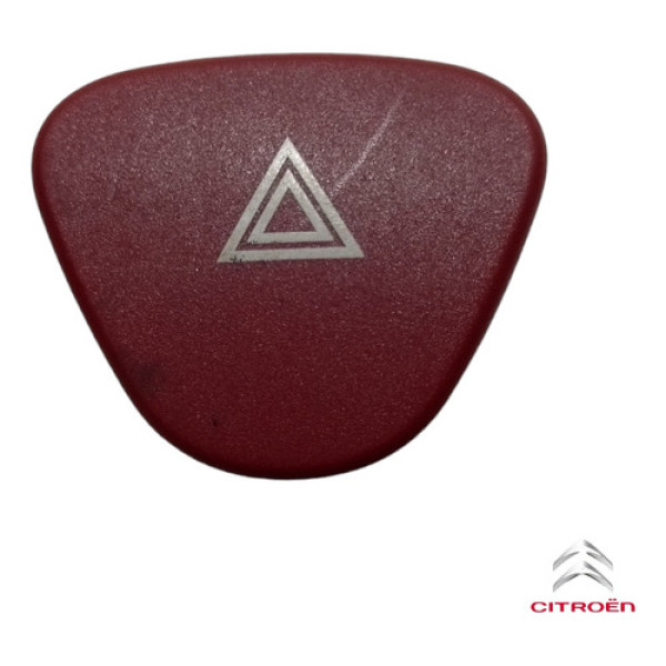 Botão Pisca Alerta Citroen C3 2003 A 2012 Pn: 96405776kr Vermelho