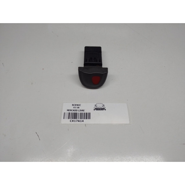 Botão Alerta Renault Scenic 2003/2008pn:25177 Preto