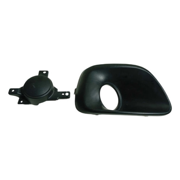 Moldura Farol De Milha L.e Fiat Mobi 2016/2023 Preto Esquerdo