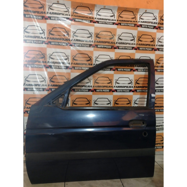 Porta Dianteira L.e Ford Escort Zetec 97/03 C/nf C/detalhe  Dianteira Esquerdo Azul