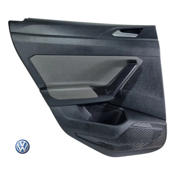 Forro De Porta Traz. L.e Vw Polo Virtus 2017 A 2022 Cinza