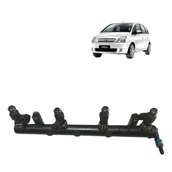 Flauta Bico Injetor Gm Meriva Corsa 1.8 8v Flex 2008/2010