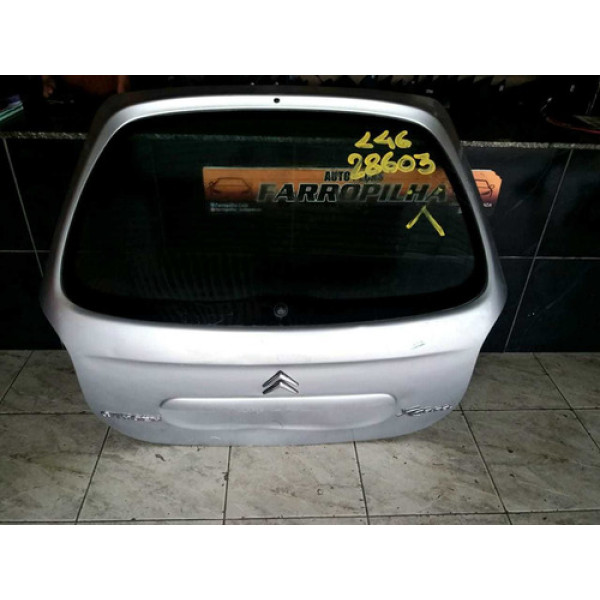 Tampa Traseira Citroen Picasso 01/08 (c/ Detalhes De Uso) Cinza