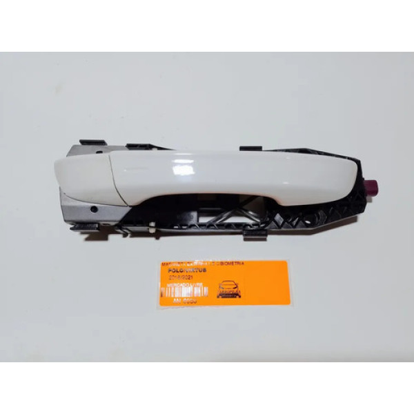 Maçaneta Externa L.e C/biometria Vw Polo/virtus 2016/2021 Branco
