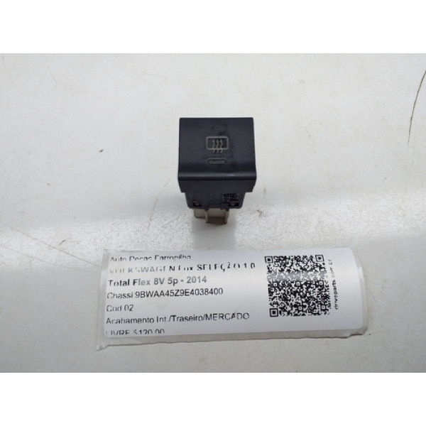 Botão Desembaçador Traseiro Vw Fox 16/20 5z0959621