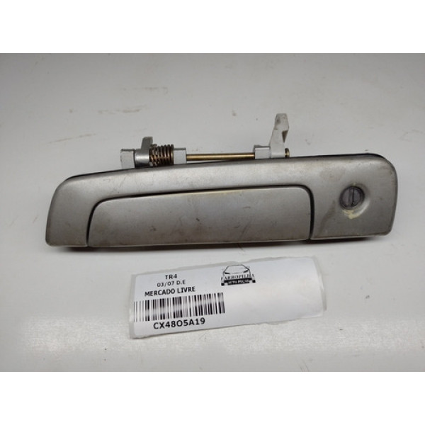 Maçaneta Porta Externa Dianteira L.e Pajero Tr4 03/07 Prateado