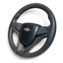 Volante Gm Onix Prisma Spin S/air 2013-2016 C/ Detalhe Preto