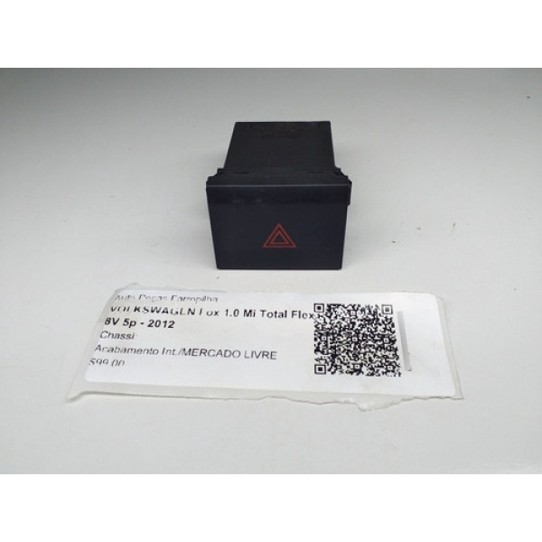 Botão Alerta Vw Fox 2011/2014 Pn:5z0953253c Preto