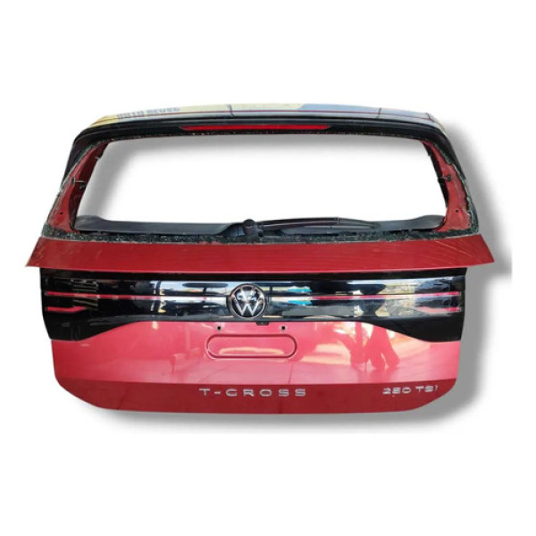 Tampa Traseira Vw T-cross Highline 2019-2022 Vermelho