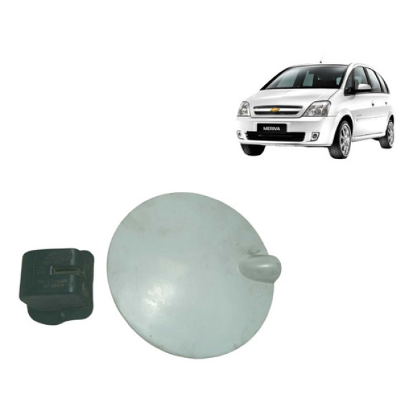 Tampa Portinhola Combustivel Meriva 2003-2011 Branco 2003