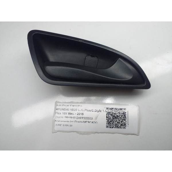 Maçaneta Interna L.d Hyundai Hb20 2013/2017 Pn:82621hb200 Dianteira/traseira