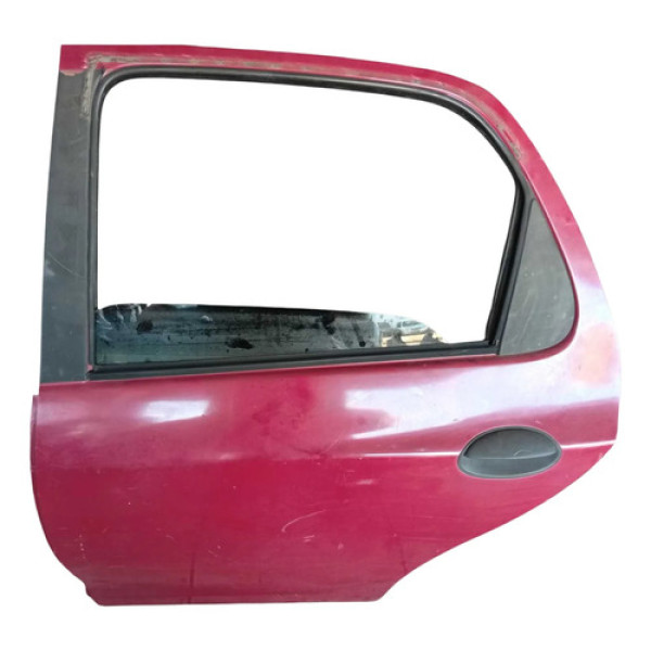 Porta Traseira Esquerda Gm Celta 4p 2001/2005 Traseira Esquerda Vermelho