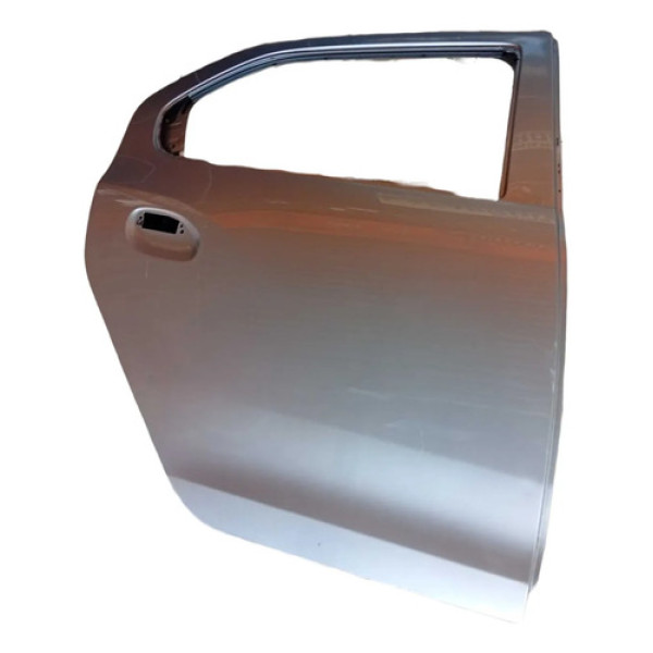 Porta Traseira L.d Passageiro Renault Logan 2014-2021 Traseira Direita Prata