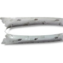 Acabamento Coluna Parabrisa Fiat Palio Strada 2001-2013 Par Creme