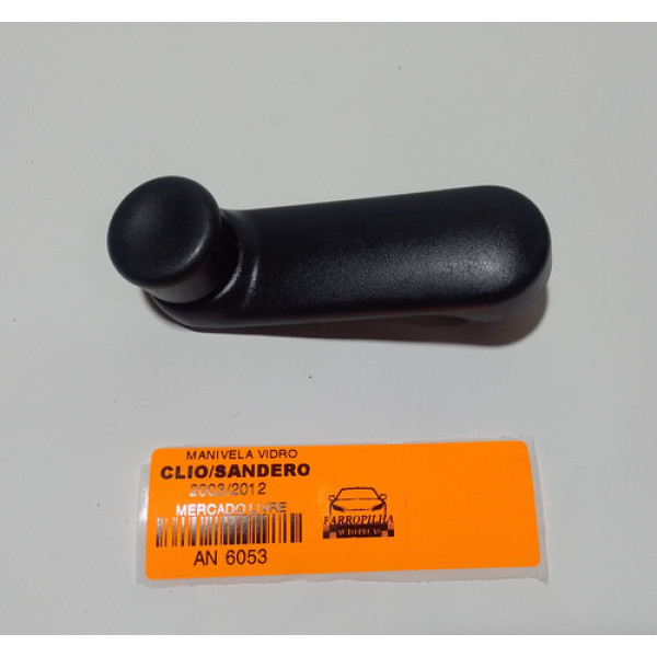 Manivela Vidro Renault Clio/sandero 2003/2012 Pn:7700811387 Preto
