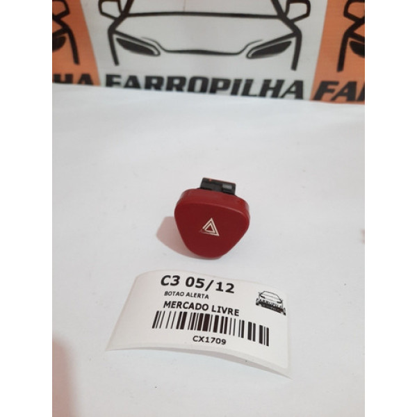 Botão Alerta Citroen  C3 05/12 Pn:964045776ka