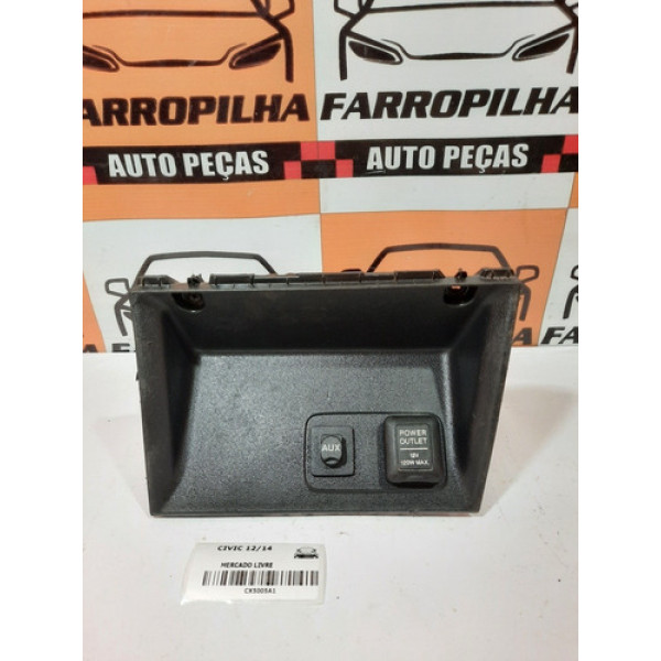 Moldura Acendedor/tomada Honda Civic 12/14 Pn:77310tr8m020