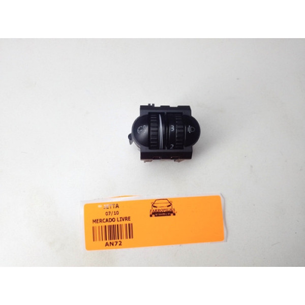 Botão Regulagem Farol Vw Jetta 2007/2010 1k0941333 Preto