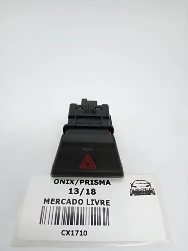 Botão Alerta Gm Onix/prisma 13/18 52046393 Bordô
