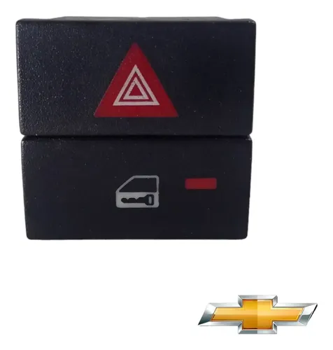 Botão Alerta / Trava De Porta Chevrolet Vectra 2006 A 2011 Preto