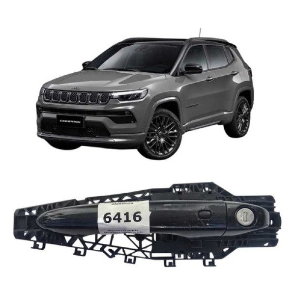 *maçaneta Dianteira Esquerda C/presença Jeep Compass 17/24 Preto