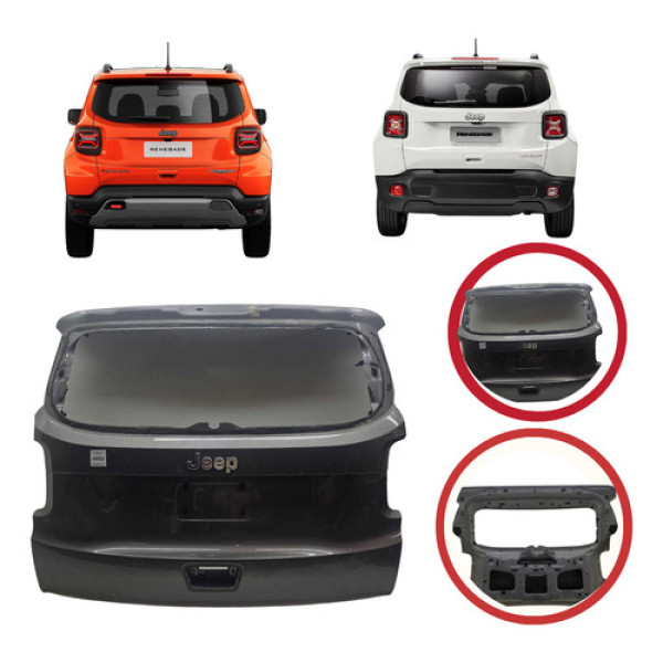 *tampa  Traseira Jeep Renegade  16/21 Fechadura Em Baixo