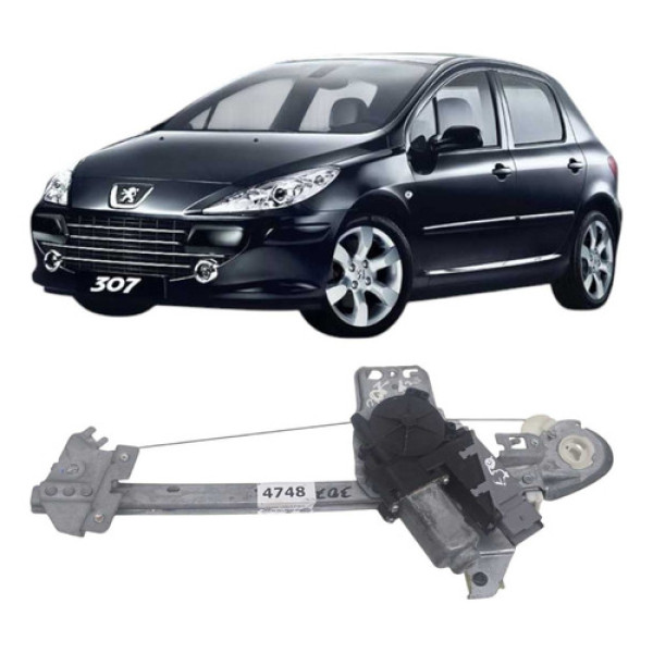 *máquina Vidro Elétrico Traseiro Esquerdo Peugeot 307 02/12