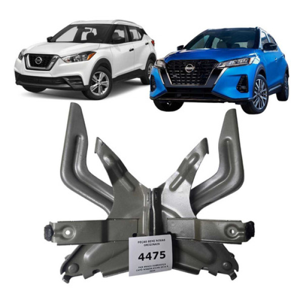 Par Braço Dobradiça Capô Nissan Kicks 2016 À 2024