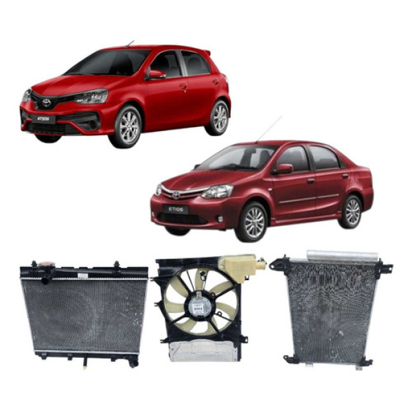Kit Radiador Do Toyota Etios 1.3 E 1.5 2017 A 2024 Original 