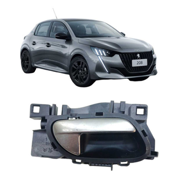 *puxador Interno Traseiro Direito Peugeot 208 2021/2024 Traseira