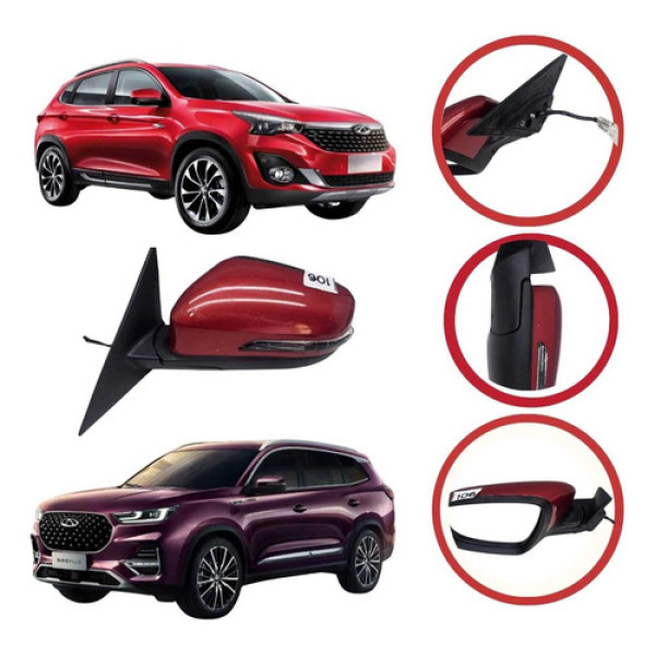*retrovisor Esquerdo Chery Tiggo 7 E Tiggo 8  Sem Câmera