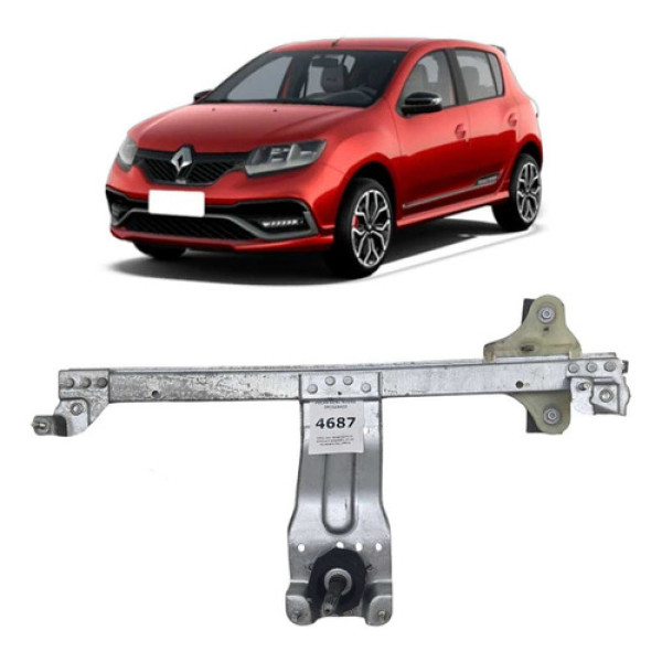 Máquina Vidro Manual Renault Sandero 15/24 Traseira Esquerda