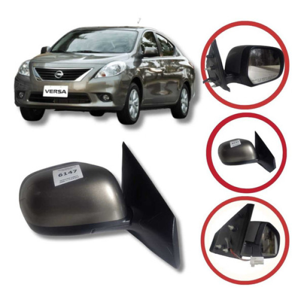 Retrovisor Direito Nissan Versa 2011 A 2015 Elétrico 