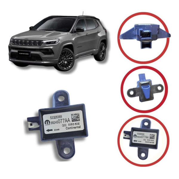 Sensor Colisão Lateral Porta Jeep Compass 53328368 Preto