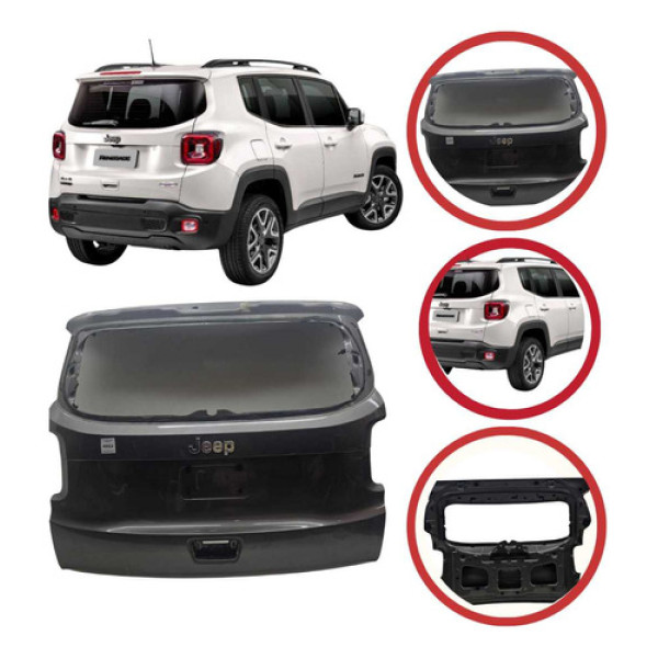 *tampa  Traseira Jeep Renegade  16/21 Fechadura Em Baixo