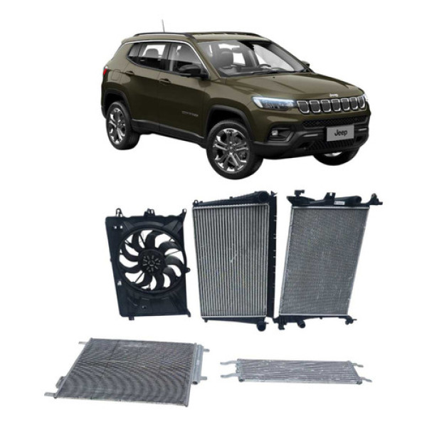 Kit Radiador Jeep Compass 4x4 Diesel 2021 A 2024 Automático 