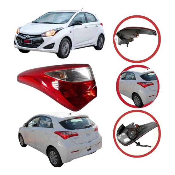 Lanterna Esquerda Hyundai Hb20 Ano 2010 A 2015 Original 