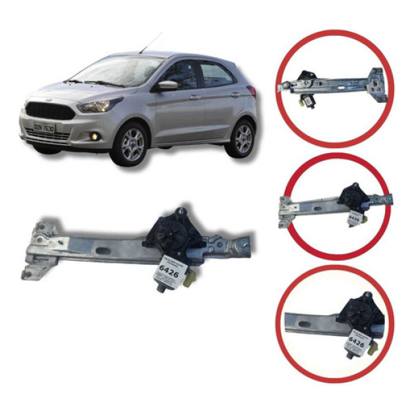 Maquina Vidro Elétrica Traseira Esquerdo Ford Ka 2014 A 2023