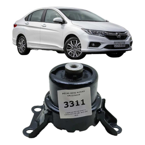 Coxim Calço Motor Direito Honda City Fit Hrv 2015 Até 2019