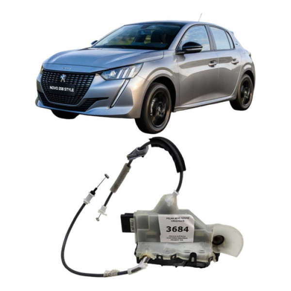 *tranca Elétrica Dianteira Esquerda Peugeot 208 2021/2024