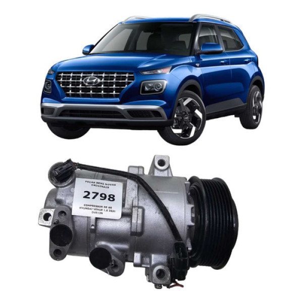 Compressor De Ar Hyundai Venue 1.6 2021 Dve12n