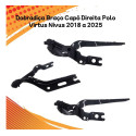 *dobradiça Braço Capô Direita Polo Virtus Nivus 2018 A 2025