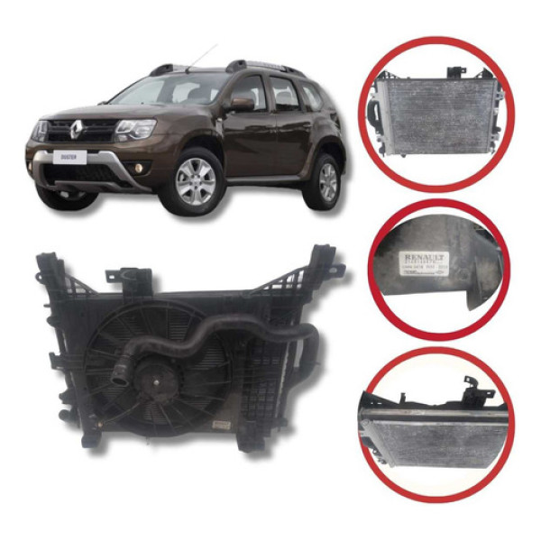 *kit Radiador Renault Duster 2.0 2011 A 2015 Preto