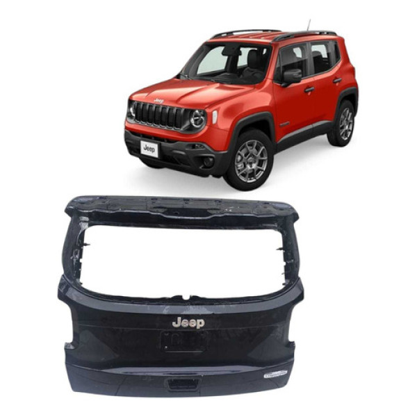 *tampa Traseira Jeep Renegade 16/21 Fechadura Em Baixo