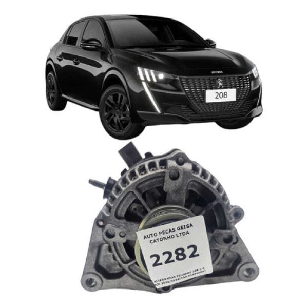 Alternador Peugeot 208 1.0 3cc 2022/2024(cód.51984065)
