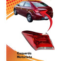 Lanterna Esquerda Chevrolet Prisma 2017 A 2022 Esquerdo/motorista Vermelho