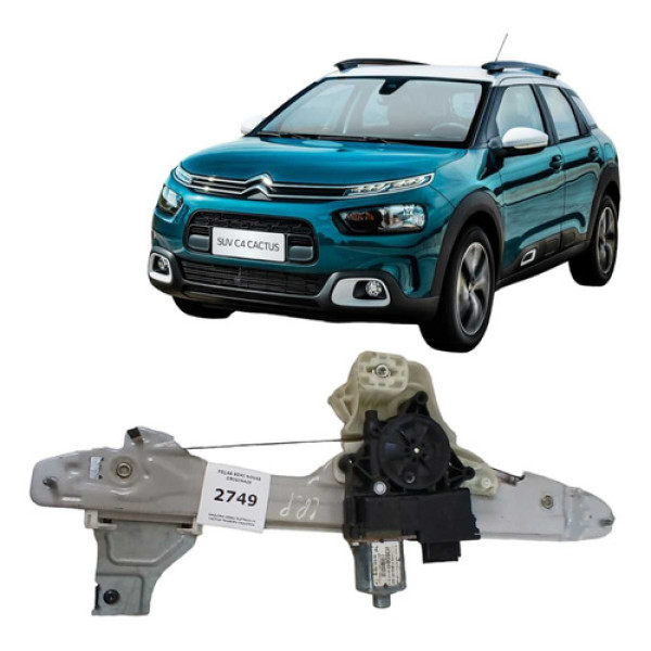Maquina Vidro Elétrico Traseira Esquerda C4 Cactus