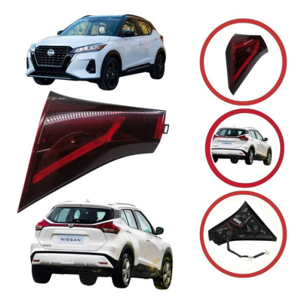 *lanterna Esquerda Da Tampa Nissan Kicks 2021 A 2022 Com Led
