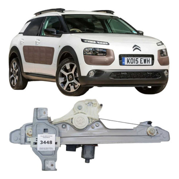 Máquina Do Vidro Elétrico Traseira Esquerda C4 Cactus18 A 24